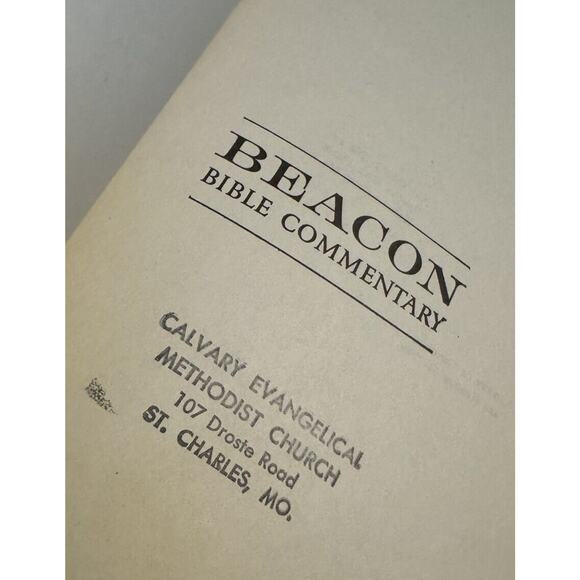 Beacon Bible Commentary Volume 6 HC 1964 Matthew Mark Luke Prepping Messiah Lbry - Picture 12 of 12